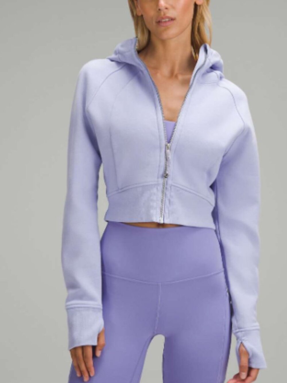 Lululemon Scuba Full-Zip Cropped Hoodie, XS/S